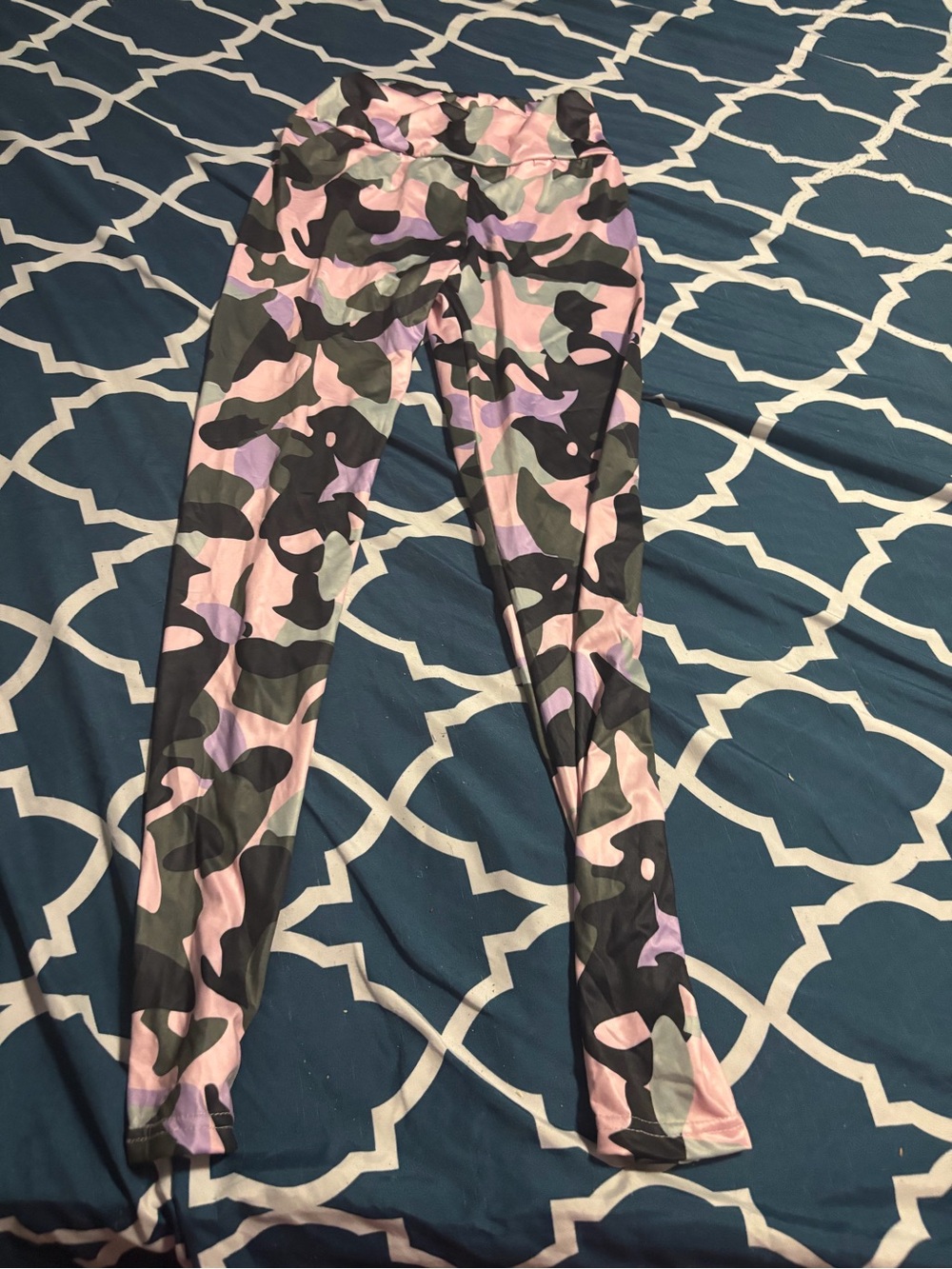 Pink & Lavender Camo Leggings